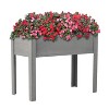 Gulches Raised Garden Bed with Legs, Elevated Wooden Planter Box for Outdoor Plants Flowers Fruits Vegetable Herb Growing - 3 of 4