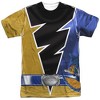 Men's Power Rangers Dino Fury Gold Ranger Short Sleeve Costume T-Shirt - 2 of 4
