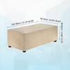 Unique Bargains Stretchy Soft Comfortable Rectangular Foot Stool Cover - 2 of 4