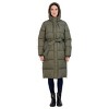 Women's Long Puffer Jacket Coat with Hood - S.E.B. By SEBBY - 3 of 4