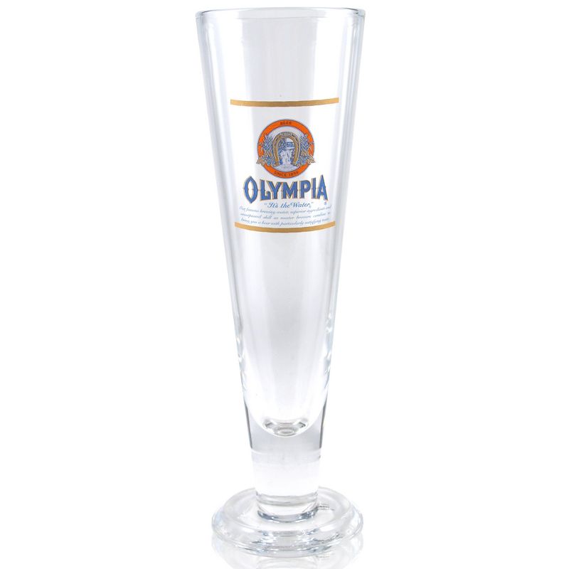 BigKitchen Officially Licensed Olympia Beer 22 Ounce Tall Pilsner Glass, Set of 2, 1 of 2