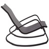 Modway Traveler Rocking Outdoor Patio Mesh Sling Lounge Chair Black Black - 2 of 4