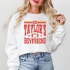 Simply Sage Market Women's Graphic Sweatshirt Go Taylor's Boyfriend Football - image 2 of 3