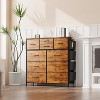 ELJGET 10 Drawer Dresser, PU Chest with Side Pockets & Hooks, Metal Frame Storage Organizer for Bedroom, Closet, Living Room – White - 4 of 4