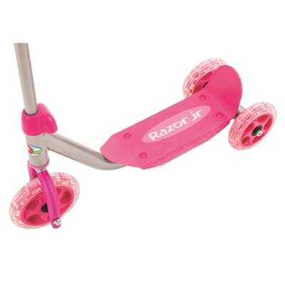 Pink Alloy Steel 3-Wheel Kids Kick Scooter