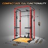 ODK Power Cage with Smithbar, 1600 Lbs Power Rack with LAT Pulldown, Multi-Functional Squat Rack, Power Cage for Home Gym Equipment - 4 of 4