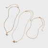 Girls' Initial with Choker and Layered Necklace Set - art class™ Gold - 2 of 3