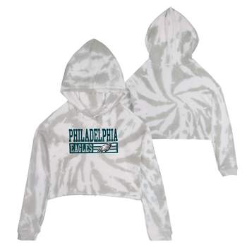 Nfl Detroit Lions Girls' Crop Hooded Sweatshirt : Target