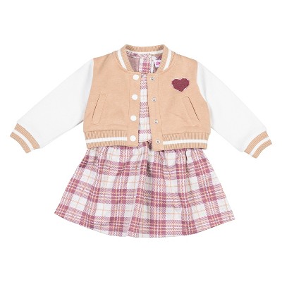 Little Lass Little Girls 2 Piece Dress & Jacket Set