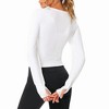 Workout Crop Tops for Women Short Sleeve Workout Shirts for Running 2025 Gym Yoga Athletic Exercise - 4 of 4