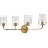 Lark Kline 4 - Light Vanity in  Heritage Brass - 4 of 4