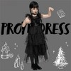 Joyfy Halloween Costume Set for Girls Dark Vintage Prom Dress, Kids Black Family Costume, Black Gothic Dress Costume - 2 of 4