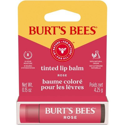 Burt's Bees Tinted Lip Balm - Rose - 0.15oz