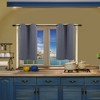 PiccoCasa Window Rod Pocket Valance Thermal Insulated Curtain Panels 2Pcs - 3 of 4