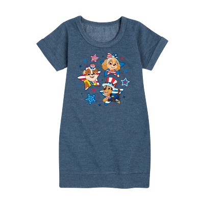 - Paw Patrol - Americana Graphic Short Sleeve Fleece Dress
