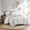 3 Pcs Elegant Geometric Print Chenille Cotton Comforter Set, All Season Bedding Sets, Cozy Home Textile for Lux Bedroom Decor - 2 of 4