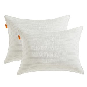 SONGMICS HOME Bed Pillows Standard Size Set of 2, Down Alternative Hotel Pillow, 20 x 26 Inches, Cloud White - 1 of 4