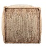 Mark & Day Lanzenkirchen 16"H x 16"W x 16"D Natural Fiber Ivory Pouf - 3 of 4