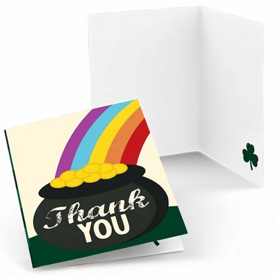 Big Dot of Happiness St. Patrick's Day - Saint Patty's Day Party Thank You Cards (8 count)