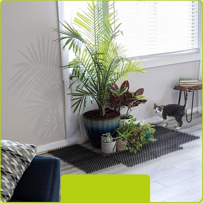 Homarden Black 16" x 13" Plastic Cat Repellent Scat Mat Set