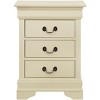 NicBex Elegant Nightstand with 3 Drawers Bedside Table with Metal Handles End Table for Bedroom, Living Room - 2 of 4