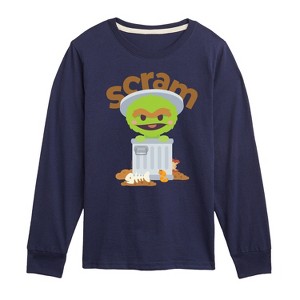 Boys' - Sesame Street - Kawaii Oscar Long Sleeve Graphic T-Shirt - 1 of 3
