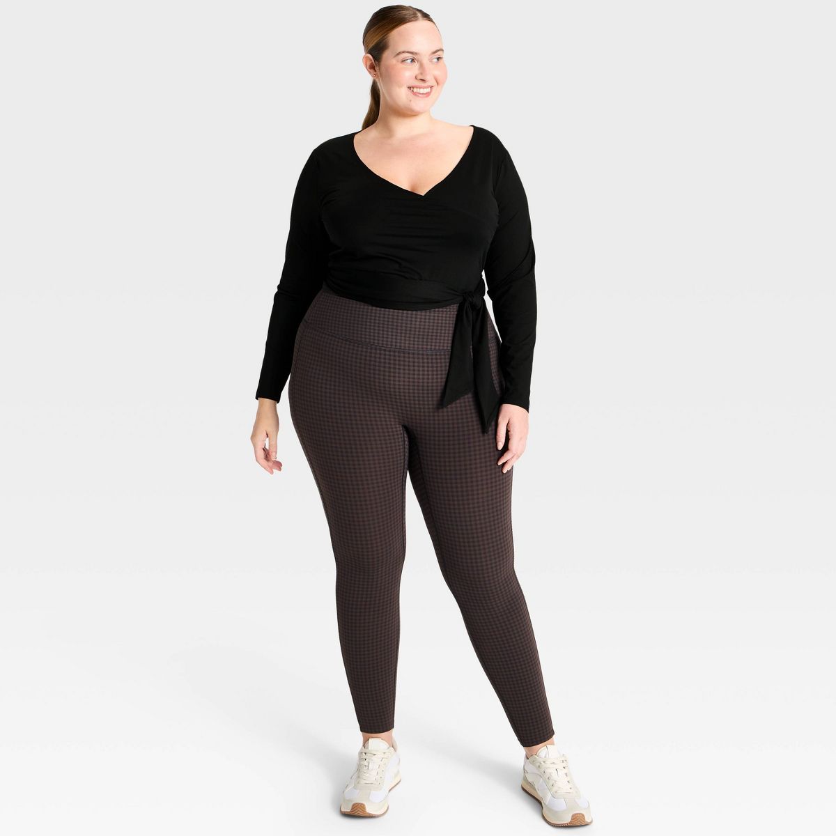 Women's Knit Long Sleeve Wrap Top - All In Motion™ - thumbnail 3