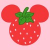 Girl's Disney Mickey Mouse Strawberry Silhouette T-Shirt - 2 of 4