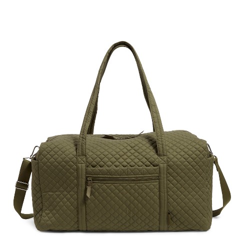 Vera Bradley Women's Cotton Large Travel Duffel Bag Climbing Ivy Green :  Target