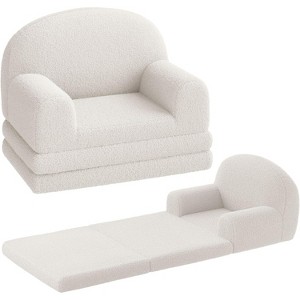 2-in-1 Kids Convertible Sofa, Foldable Toddler Lounger Chair , Soft Foam Gift for Boys & Girls - 1 of 4