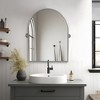 Lirago Arch Metal Wall Mirror with Tilted Frame Vanity Mirror Decor Mirror 36x24 Silver - 2 of 4