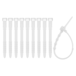 Unique Bargains Silicone Cord Organizer 4.45" Length 10 Pcs - 1 of 4