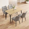 5-Piece Dining Set with Kitchen Table and 4 Chairs for Kitchen, Dining Room - 2 of 4