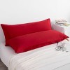 2 Pack Brushed Microfiber Body Pillowcases, Super Soft Body Pillow Cover with Envelope Closure - NTBAY - 3 of 4