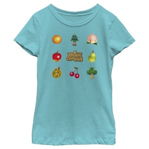 Girl's Nintendo Animal Crossing Items Found Title Logo T-Shirt - 1 of 3