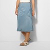 Women's Lace Trim Midi A-Line Skirt - Wild Fable™ - 2 of 3