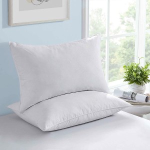 Peace Nest 2 Pack Goose Feather Pillow with Breathable Cotton Cover - 1 of 4