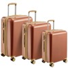 3-Piece Hardside Luggage Set with Triple Telescopic Handles, TSA-Approved Safeguard Locks, Smooth Anti-Pinch Design Travel Suitcase Set 20", 24", 28" - 2 of 4