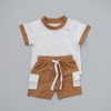 Kids Ronnie Short Sleeve Tee Cargo Short Set - Olive + Scout - 2 of 4