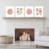 Big Dot of Happiness Sweet as a Peach - Unframed Fruit Kitchen Linen Paper Wall Art - Set of 4 - Artisms - 8 x 10 inches - 2 of 4