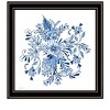 HomeRoots Floral Calligraphy Sketches Black Framed Print Wall Art - 4 of 4