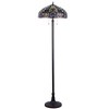 Chloe Lighting Libby Tiffany-style 2 Light Victorian Floor Lamp 18" Shade - 2 of 4