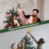 Aoibox Christmas Tree Topper Holder Twist On Universal Stabilizer Adjustable Secure Lock Fits Most Tree Types Green 1 Piece - 4 of 4