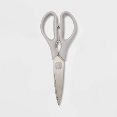 Stainless Steel Kitchen Shears with Soft Grip Dark Gray - Figmint™