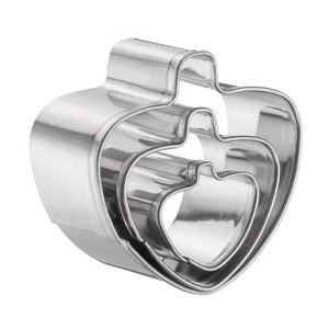 Unique Bargains Durable Rust-proof Dishwasher Safe Cookie Cutter Assorted Sizes 3 Pcs - 1 of 4