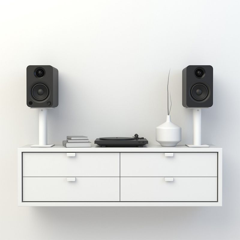 Kanto YU Powered Bookshelf Speaker with Bluetooth & RCA Input (Matte Black) - Pair, 4 of 14