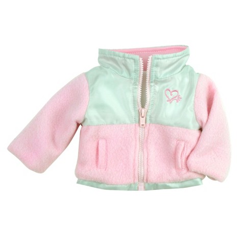 Sophia's Fleece & Nylon Jacket For 18” Dolls, Light Pink/silver : Target