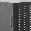 VYNXARIA Modern Black Wood Storage Cabinet with Decorative Door for Any Space - 4 of 4