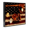Stupell Industries Vintage American Flag Baseball Photo Framed Giclee Art - 2 of 4