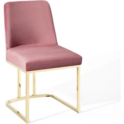 Modway Amplify Sled Base Performance Velvet Dining Side Chair